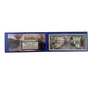 The American Civil War 150th Anniversary Colorized $2 Bill